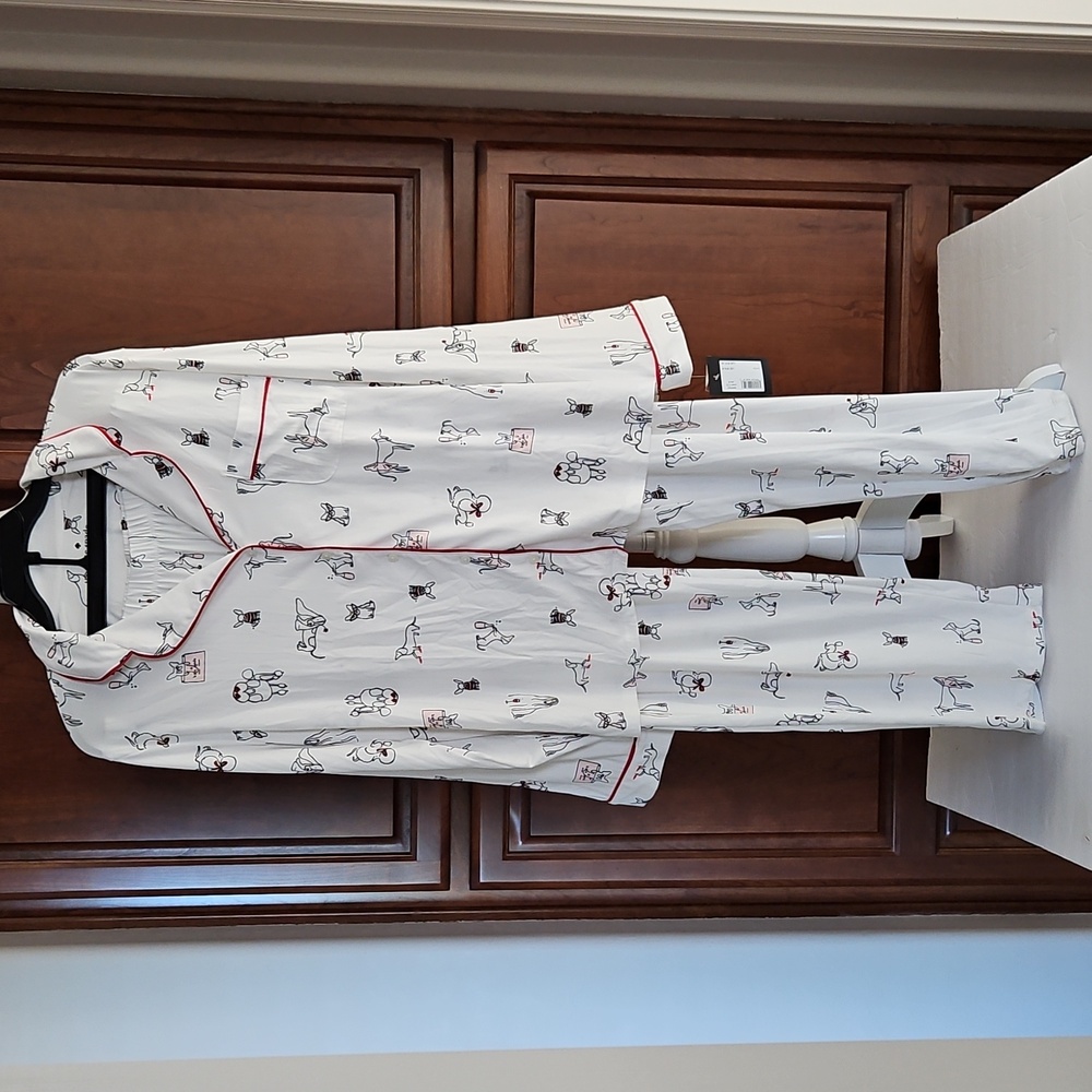 Kate Spade NY NWT "Dogs" Pajama Set
